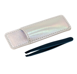 Midnight Cheers Mini Slant Tweezer with Case